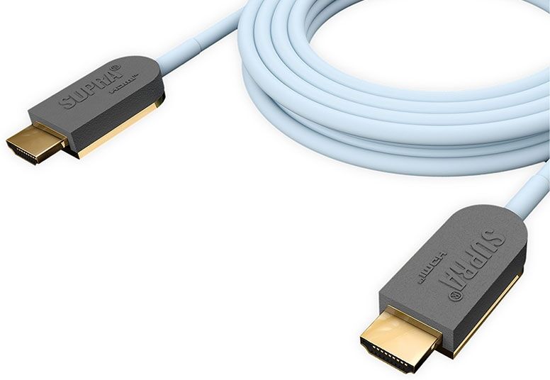 Supra Cables HDMI Aktiv-Optisches Kabel 8K/HDR 15,0 m   Neu