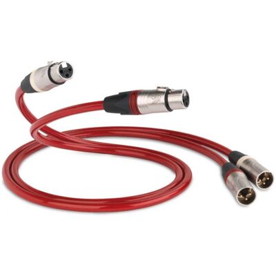 QED REFERENCE EVOLUTION XLR 40 - Stereo XLR-Kabel Neu XLR Plugs Male 5xRot+5xWeiß QED REFERENCE EVOLUTION XLR 40 - Stereo XLR-Kabel Neu XLR Plugs Male 5xRot+5xWeiß