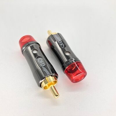 QED Performance Audio I - High-End Cinch-Stecker RCA Rot, 2er Set Neu QED Performance Audio I - High-End Cinch-Stecker RCA Rot, 2er Set Neu