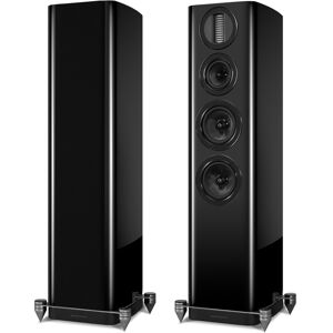 Wharfedale Aura 3 - Standlautsprecher Schwarz HG Paar Neu Wharfedale Aura 3 - Standlautsprecher Schwarz HG Paar Neu