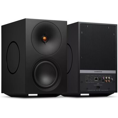Cambridge Audio L/R X Schwarz - Stereo-Streaming-Lautsprecher Paar Neu Cambridge Audio L/R X Schwarz - Stereo-Streaming-Lautsprecher Paar Neu