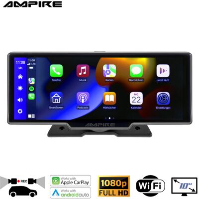 Ampire CPM100 Smartphone-Monitor 25.4cm (10'''') mit AHD Dual-Dashcam und RFK-Funktion Auspackware,wie neu Ampire CPM100 Smartphone-Monitor 25.4cm (10'''') mit AHD Dual-Dashcam und RFK-Funktion Auspackware,wie neu