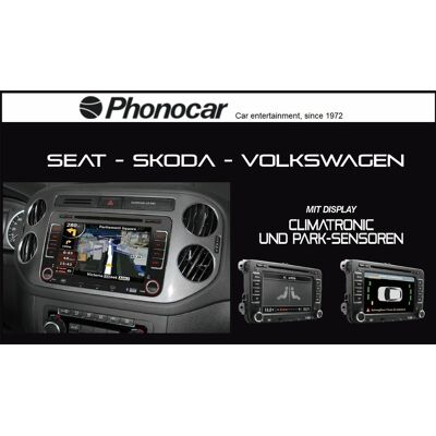 Phonocar VM080C NEU DVD Receiver Navigation 7 Zoll LED Touchpanel VW Skoda SEAT UVP: 899.- € Phonocar VM080C NEU DVD Receiver Navigation 7 Zoll LED Touchpanel VW Skoda SEAT UVP: 899.- €