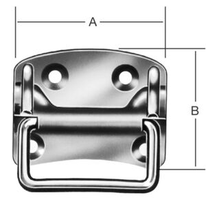 Wilhelm Albers Schiff Kistengriff 100x80x1,5mm Edelstahl