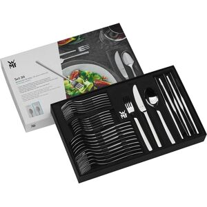 WMF Kult Plus Edelstahl Besteck Set 6 Personen, Essbesteck Set 30 teilig, Cromargan protect