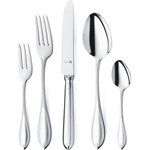 WMF Premiere Edelstahl Besteck Set 6 Personen, Essbesteck Set 30 teilig, Hohlheftmesser, Cromargan p