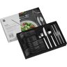 WMF Virginia Edelstahl Besteck Set 6 Personen, Essbesteck Set 30 teilig, Hohlheftmesser, Cromargan