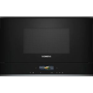 Siemens BE732R1B1 iQ700 Einbau Mikrowelle mit Grill, 59,4 cm breit, 900W, 21 L, 5 Leistungsstufen, Quick start, TFT Touchdisplay, schwarz