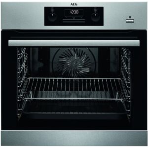 AEG BEB351010M Einbaubackofen mi Klapptür Edelstahl mit Anifingerprint, A