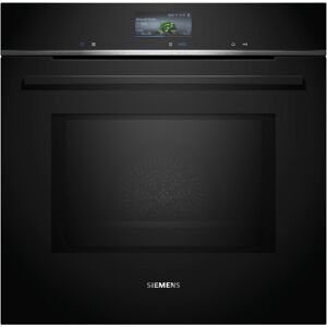 Siemens HM776GKB1 iQ700 Einbaubackofen mit Mirkrowelle, 60 cm breit, 800 W, 67 L, Pyrolytisch+Hydrolytisch, 5 Leistungsstufen, 19 Heizarten, HomeConnect, schwarz