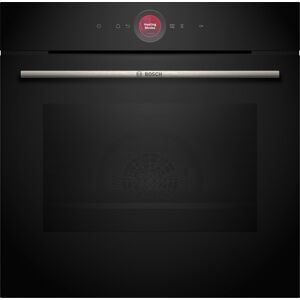 Bosch HBG7741B1 Serie 8 Einbau-Backofen, 71l, Air Fry, Pyrolyse, Home Connect, digitaler Bedienring, schwarz, A+