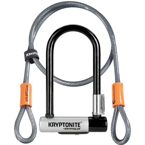 Kryptonite – KryptoLok Mini-7 + KFlex 120cm Fahrradschloss grau