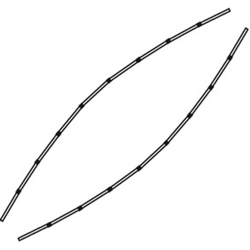 Ally Gunwale Spant Dollbord, 15,5