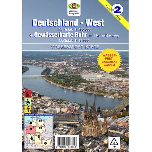 Bücher Jübermann Wassersport-Wanderkarte Nr 2