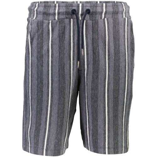 Striped terry shorts