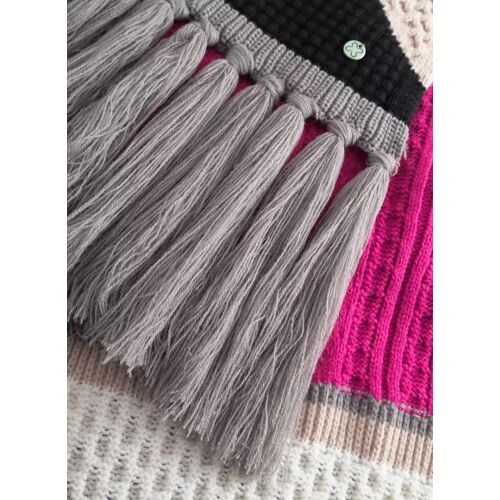 KNITTED SCARF ACRYL/WOOL ABSTRACT G female