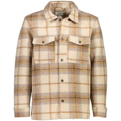 Bonded checked overshirt male