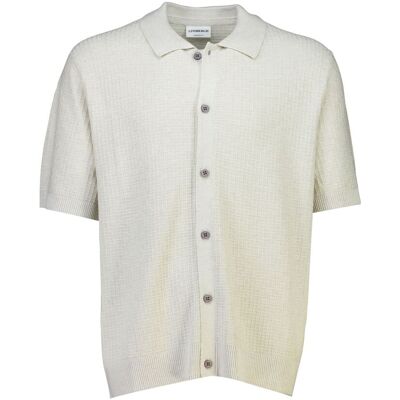 Knitted S/S polo cardigan male Knitted S/S polo cardigan male