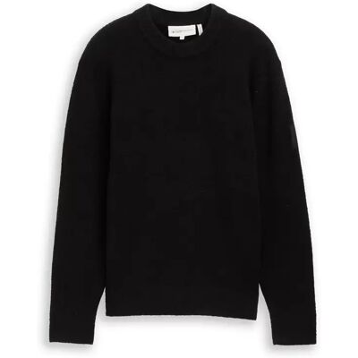 XL basic bouclé crew neck knit male XL basic bouclé crew neck knit male