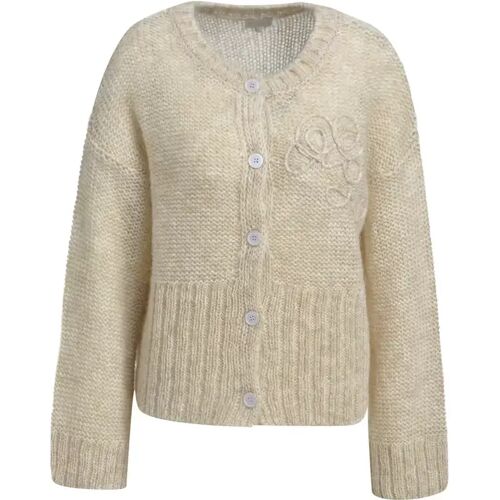 OVERSIZED ROUND NECK CARDIGAN WITH female