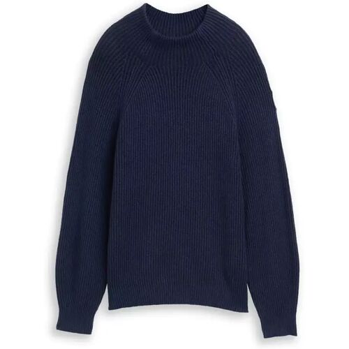 Knit plaited rib pullover female