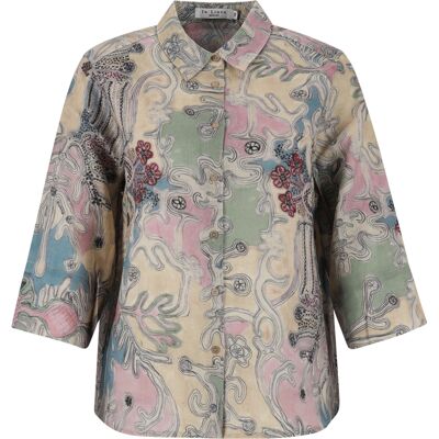 38 Bluse, Hemdkragen, 3/4-Arm female 38 Bluse, Hemdkragen, 3/4-Arm female
