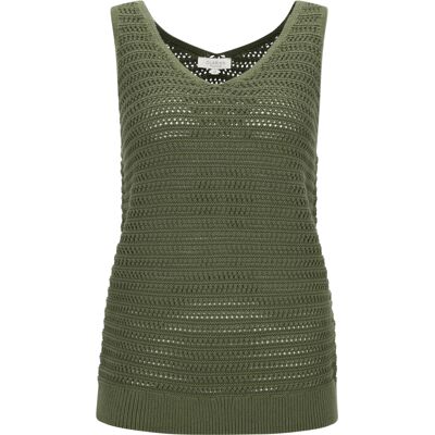 48 V-Pullover, Top, ohne Arm, uni female 48 V-Pullover, Top, ohne Arm, uni female