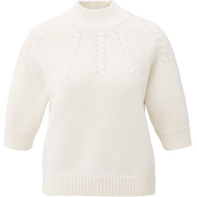 Pullover mit Zopfmusterdetails female Pullover mit Zopfmusterdetails female