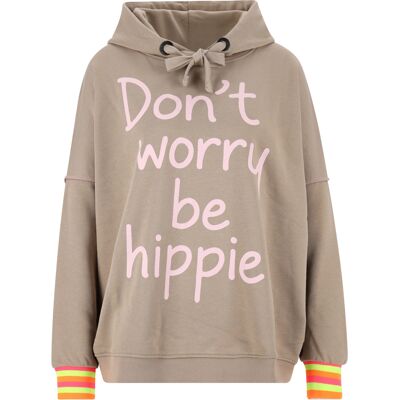 Hoodie Don''t worry be hippie female Hoodie Don''t worry be hippie female