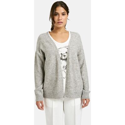 XL Open Cardigan with oversized shoulders and 1/1 sleeves female XL Open Cardigan with oversized shoulders and 1/1 sleeves female