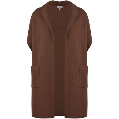 S/M OPEN CARDIGAN WITH OVERSIZED SHOULD female S/M OPEN CARDIGAN WITH OVERSIZED SHOULD female