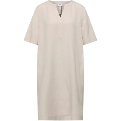 LI/CV_Solid Split Neck Dress female LI/CV_Solid Split Neck Dress female