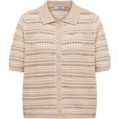 EOS_Structure stripe Polo Card female EOS_Structure stripe Polo Card female