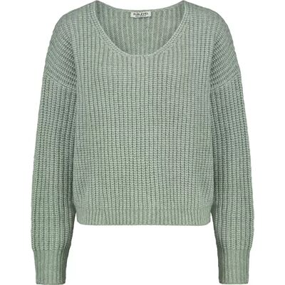 XXL DOB Strick Pullover, langarm, V-Aus female XXL DOB Strick Pullover, langarm, V-Aus female