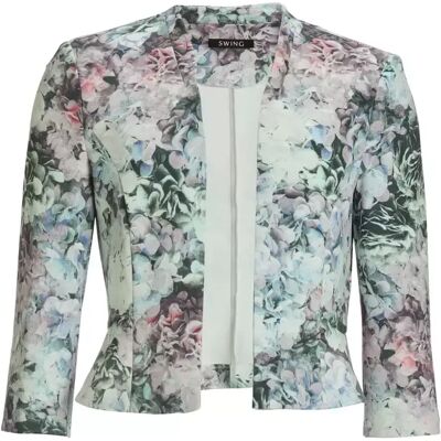 42 Floral bedruckter Scuba Blazer female 42 Floral bedruckter Scuba Blazer female