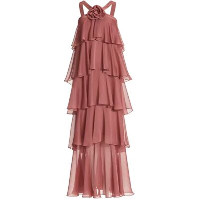 40 Abendkleid aus Crinkle Chiffon mit female 40 Abendkleid aus Crinkle Chiffon mit female