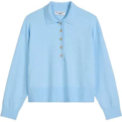 Knit Polo Pullover, Longsleeve, But female Knit Polo Pullover, Longsleeve, But female