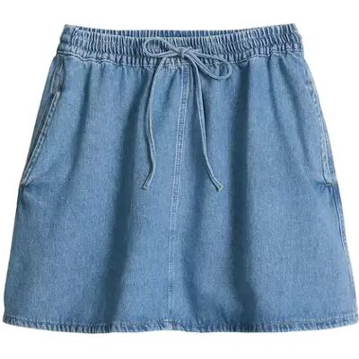 XS Denim Skirts, Mini Length, High Wai female XS Denim Skirts, Mini Length, High Wai female