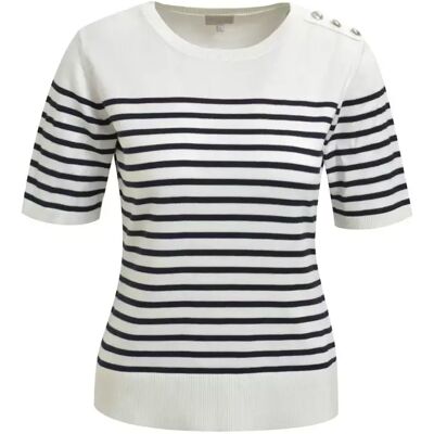 XXL FITTED 1/2 SLEEVE PULLOVER WITH BUT female XXL FITTED 1/2 SLEEVE PULLOVER WITH BUT female