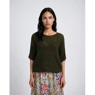 S HAIRY BOATNECK PULLOVER female S HAIRY BOATNECK PULLOVER female