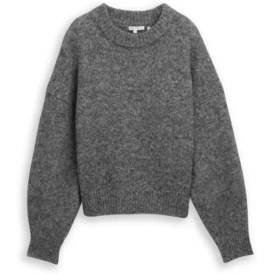 XS knit hairy crew-neck pullover female XS knit hairy crew-neck pullover female