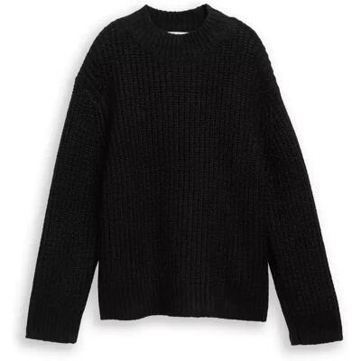knit mock-neck with lurex female knit mock-neck with lurex female