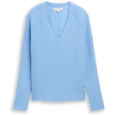 knit rib v-neck sweater female knit rib v-neck sweater female