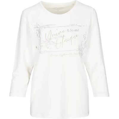 46 Rdh.-Sweatshirt, 3/4 Arm,Druck female 46 Rdh.-Sweatshirt, 3/4 Arm,Druck female