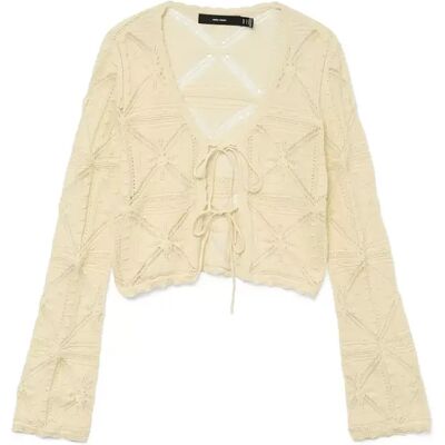 XL VMLOLA LS V-NECK BOW CARDIGAN NOOS female XL VMLOLA LS V-NECK BOW CARDIGAN NOOS female
