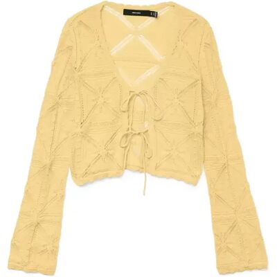 XS VMLOLA LS V-NECK BOW CARDIGAN NOOS female XS VMLOLA LS V-NECK BOW CARDIGAN NOOS female