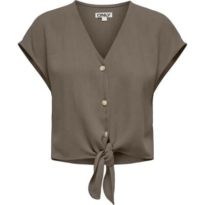 XS ONLSIESTA SS KNOT LIN BL SHIRT PNT female XS ONLSIESTA SS KNOT LIN BL SHIRT PNT female