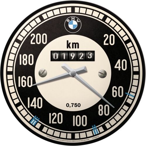 NOSTALGIC ART Wall Clock BMW Trachometer, Clocks about motorcycles