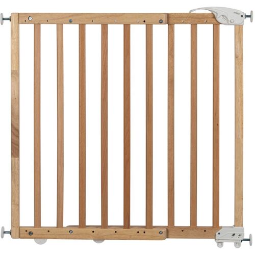 Reer Türschutzgitter / Treppenschutzgitter (63 bis 106 cm) zum Klemmen oder Schrauben – Natur