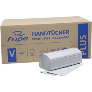 TonerPartner FRIPA Papierfalthandtuch PLUS, 20x250 Blatt, V-Falz, 1-lagig, naturell, 100 % Recycling